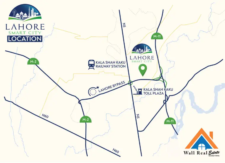 Lahore-Smart-City-Location-Map
