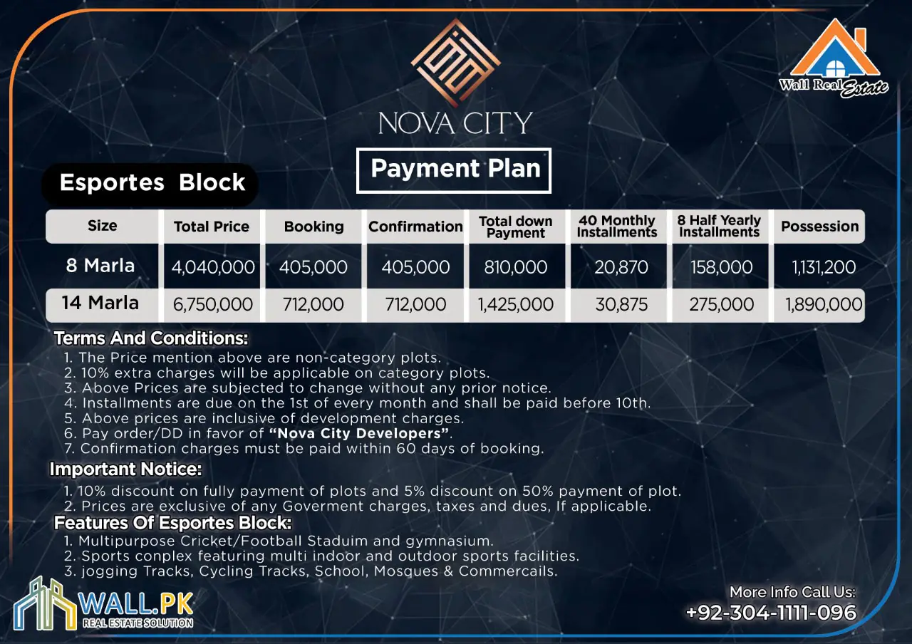 Esportes Payment Plan