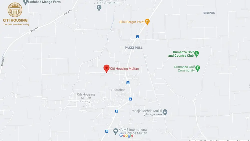 Citi Housing Multan Phase 1 Location