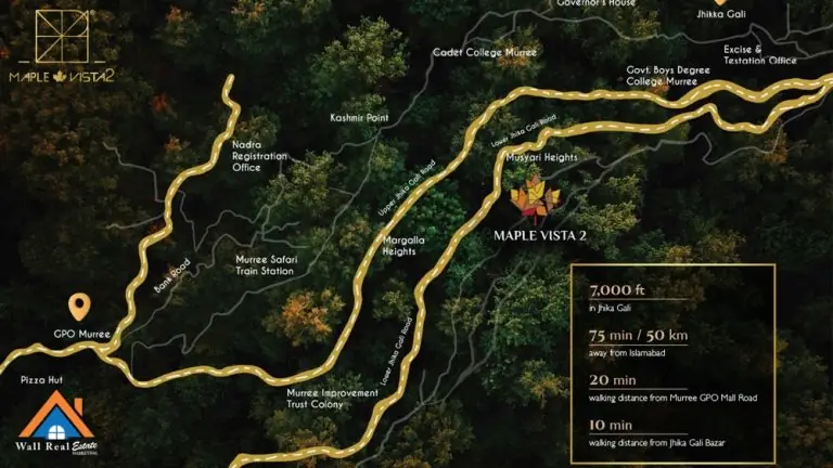 Maple Vista 2 Murree Location