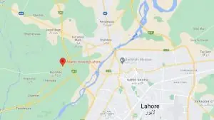 Adams Housing Lahore Location Map