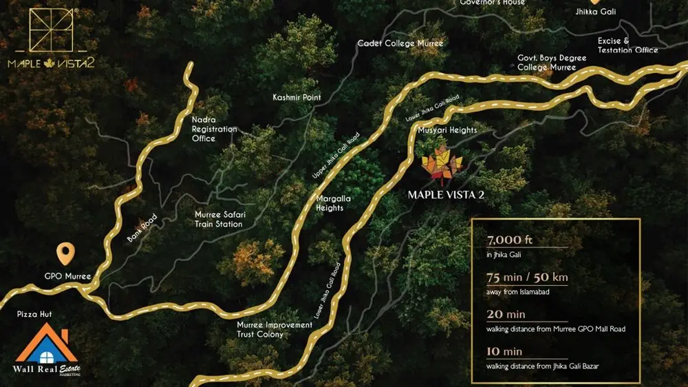 Maple Vista 2 Murree Location
