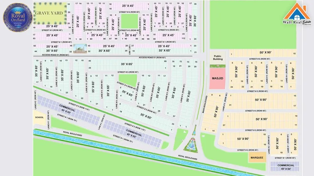 Royal Orchard Sahiwal Master Plan