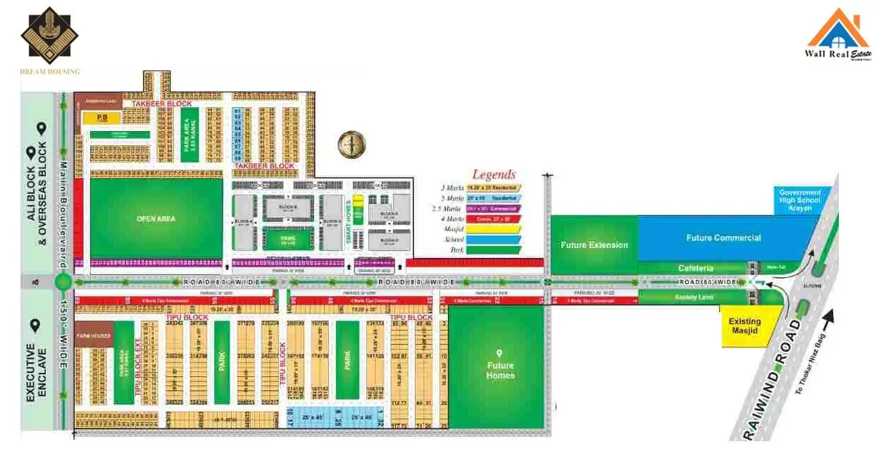 Dream Housing Lahore Master Plan