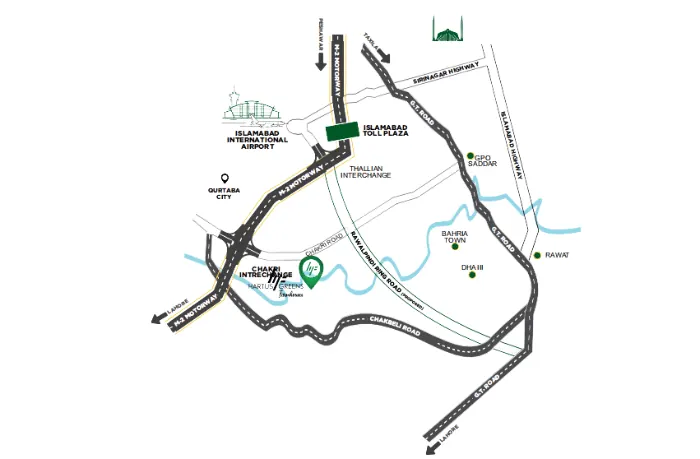 Hartus Green Location Map