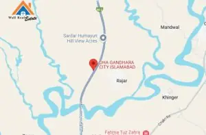 DHA Phase 9 Islamabad Map