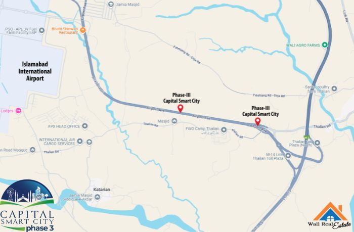 Capital Smart City Phase 3 Location Map