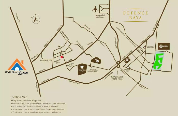 8 Green Defense Raya Apartments Location Map