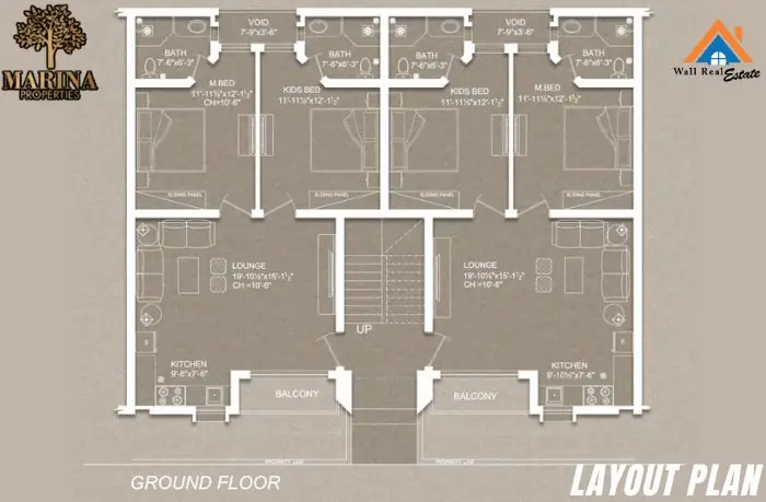 Marina Townhouses Layout Plan