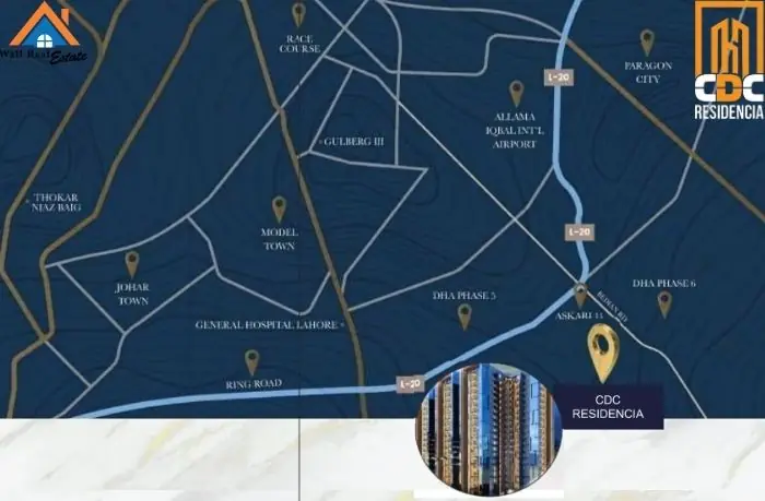 CDC Residencia Location Map